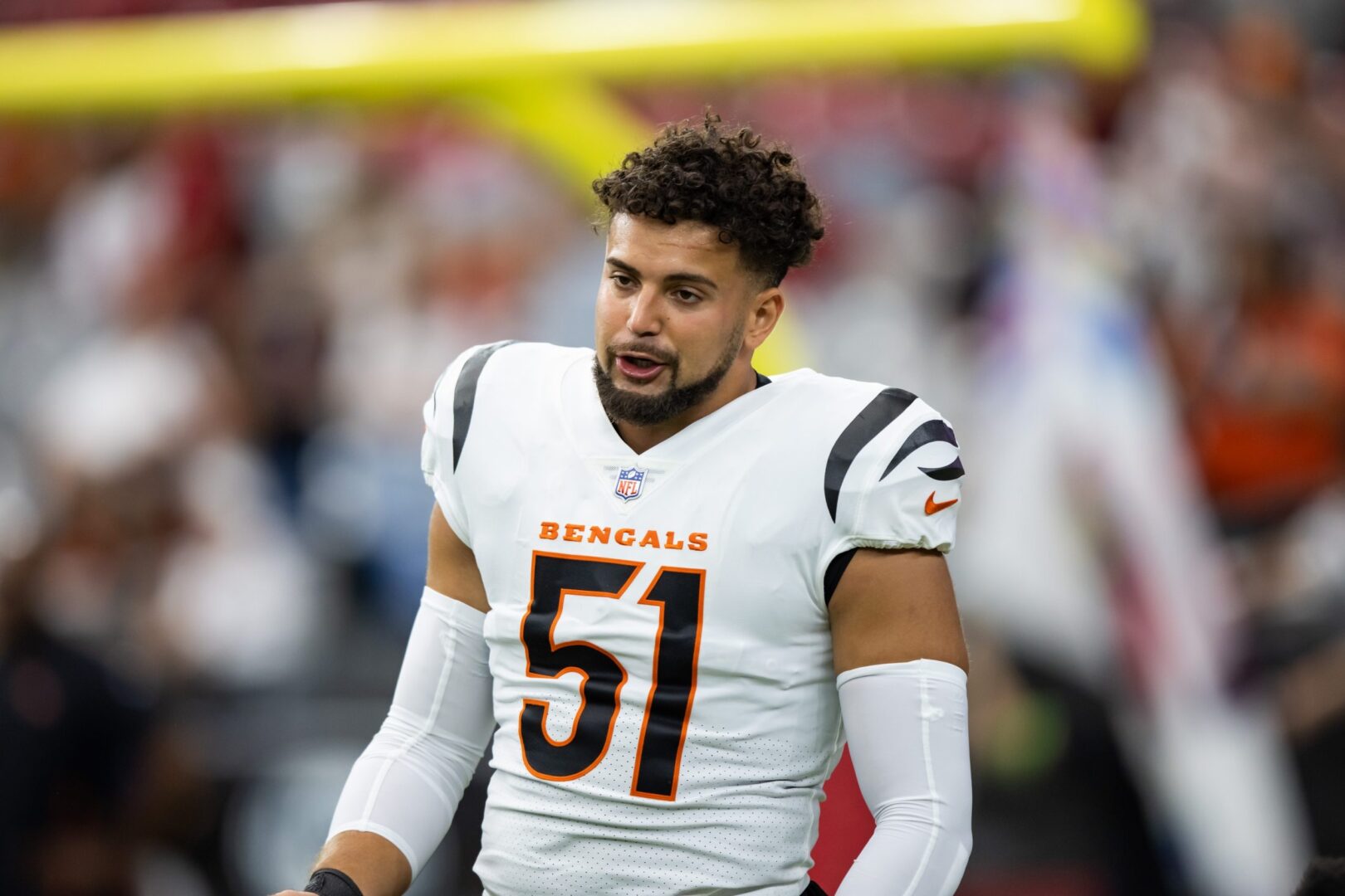 Cincinnati Bengals linebacker Markus Bailey plays against the Arizona Cardinals at State Farm Stadium.