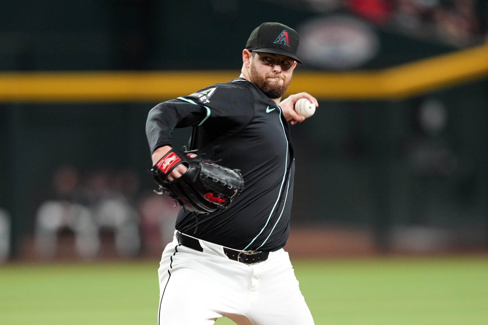 Arizona Diamondbacks left-hander Jordan Montgomery pitches against the Cincinnati Reds.
