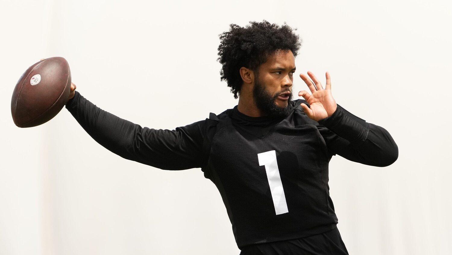 Kyler Murray during Cardinals OTAs in May 2024.