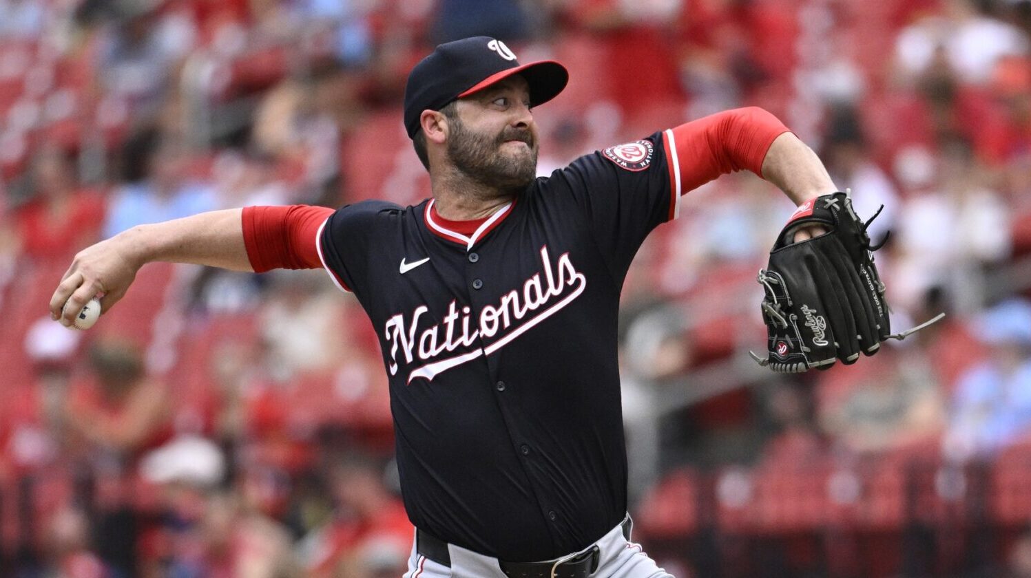 Washington Nationals right-hander Dylan Floro faces the St. Louis Cardinals at Busch Stadium.