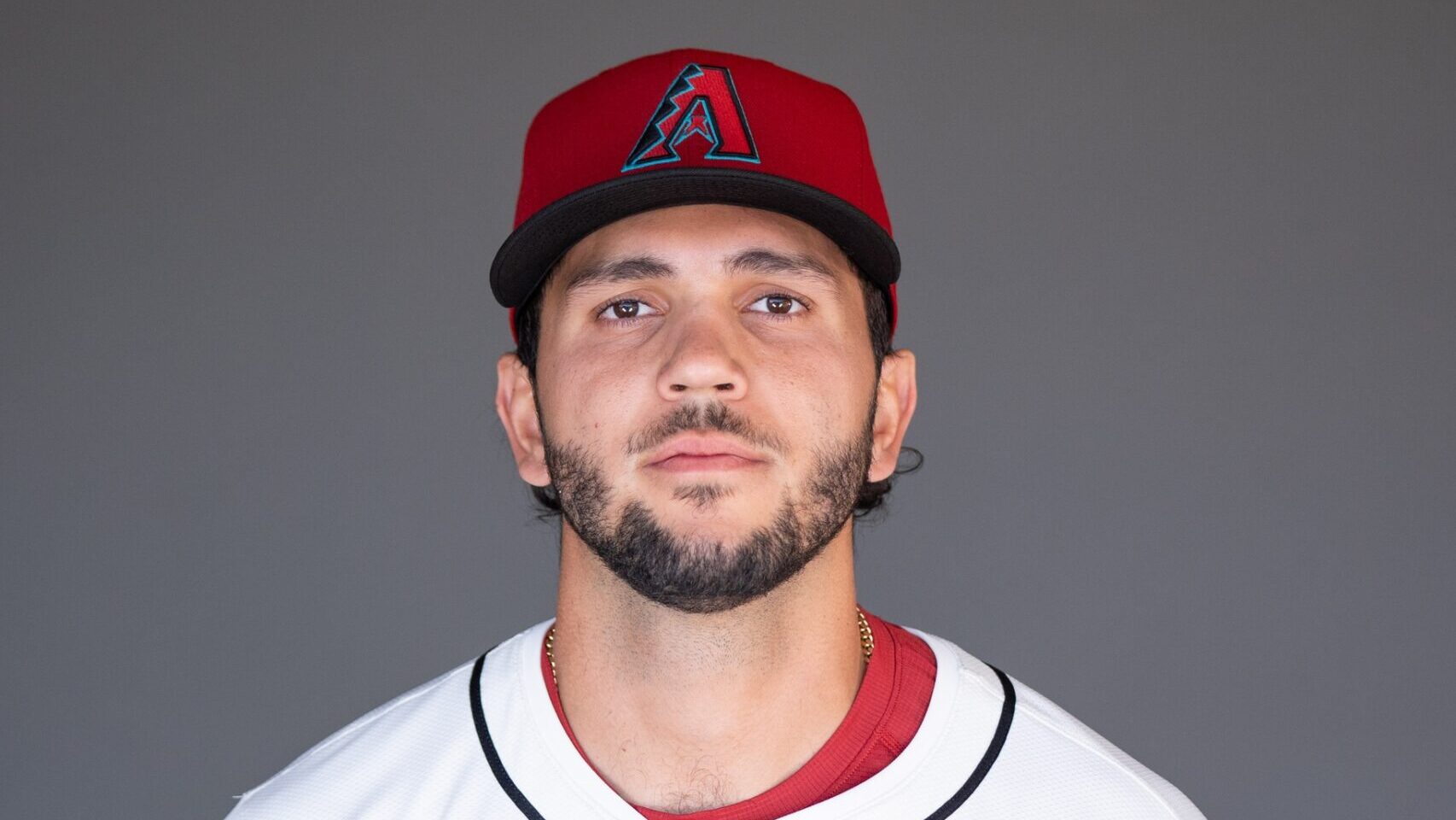 Diamondbacks catching prospect Adrian Del Castillo poses for a photo at Salt River Fields.