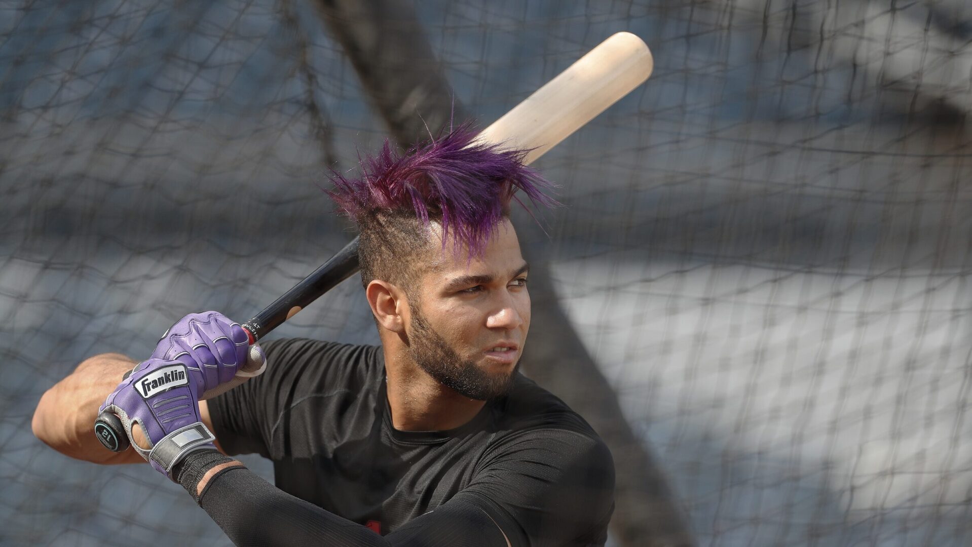Diamondbacks outfielder Lourdes Gurriel Jr. takes batting practice at PNC Park.