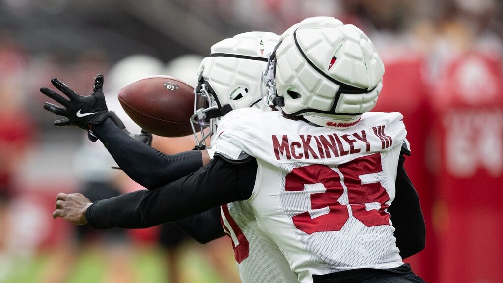 Arizona Cardinals safety Verone McKinley III during training camp.