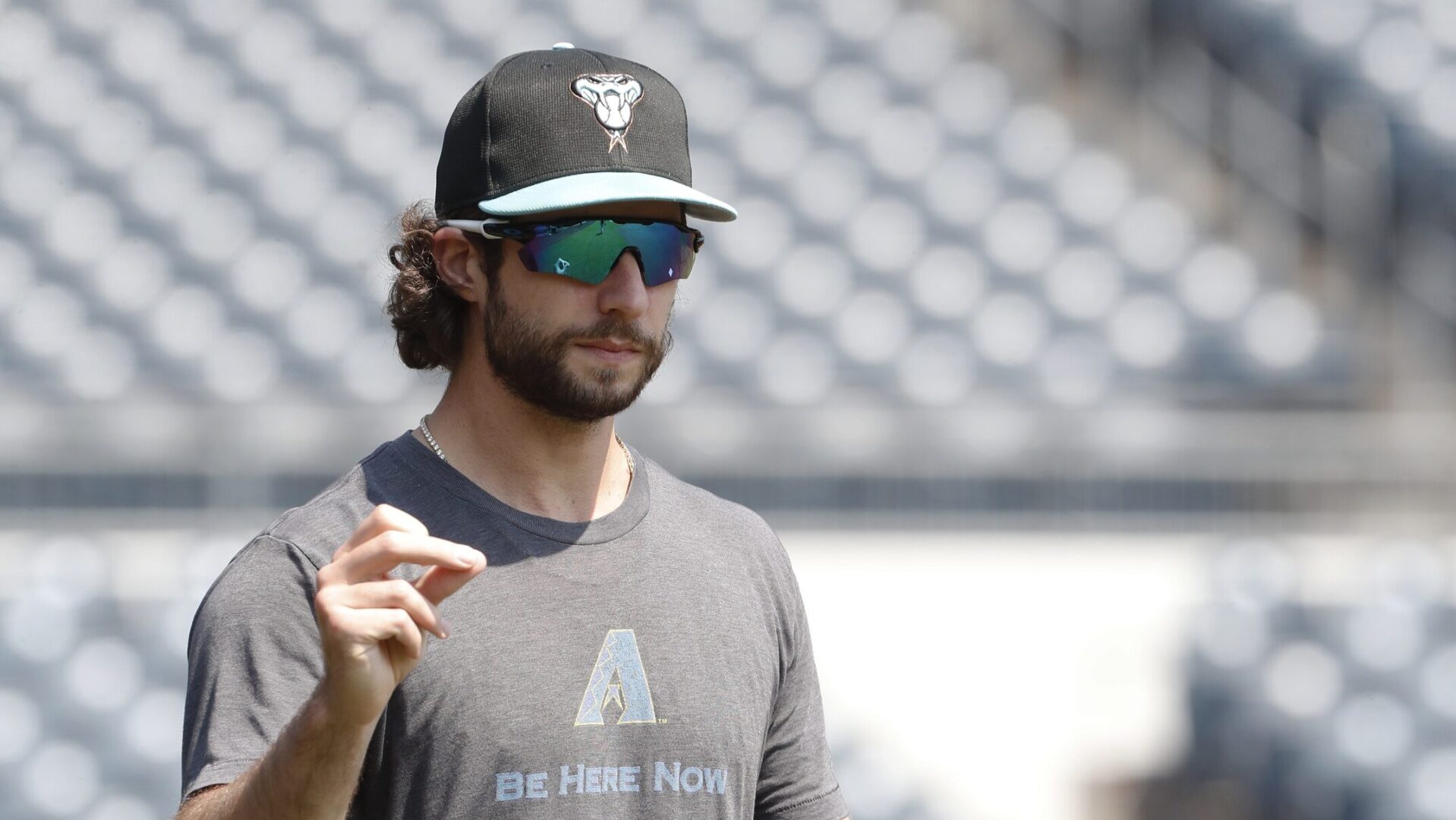 Diamondbacks starting pitcher Zac Gallen at PNC Park.