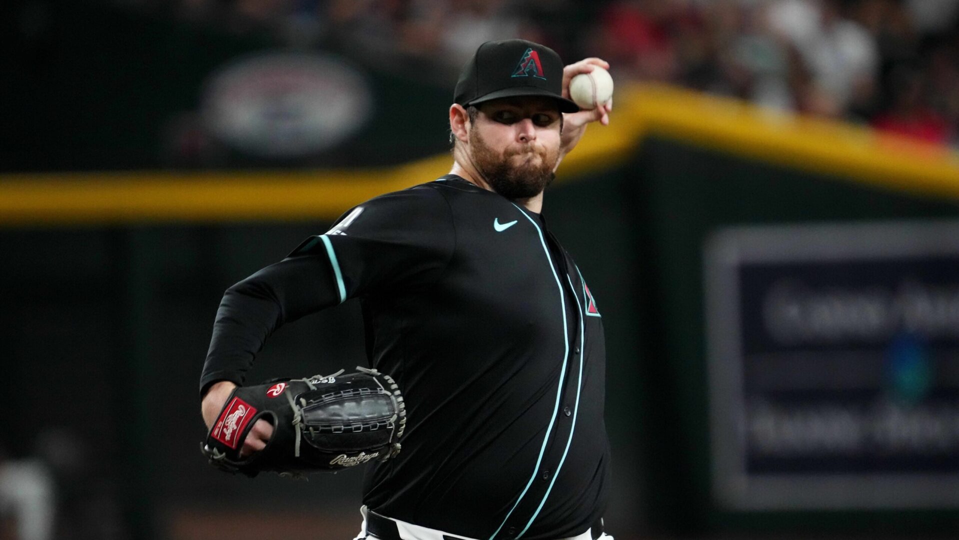 Arizona Diamondbacks left-hander Jordan Montgomery pitches against the Philadelphia Phillies at Chase Field.