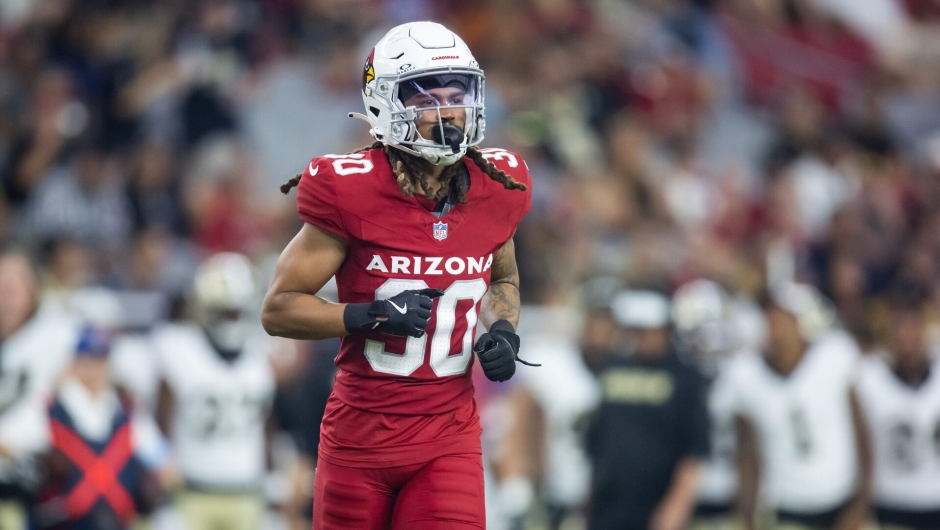 Cardinals wide receiver Xavier Weaver during their preseason game against the New Orleans Saints.