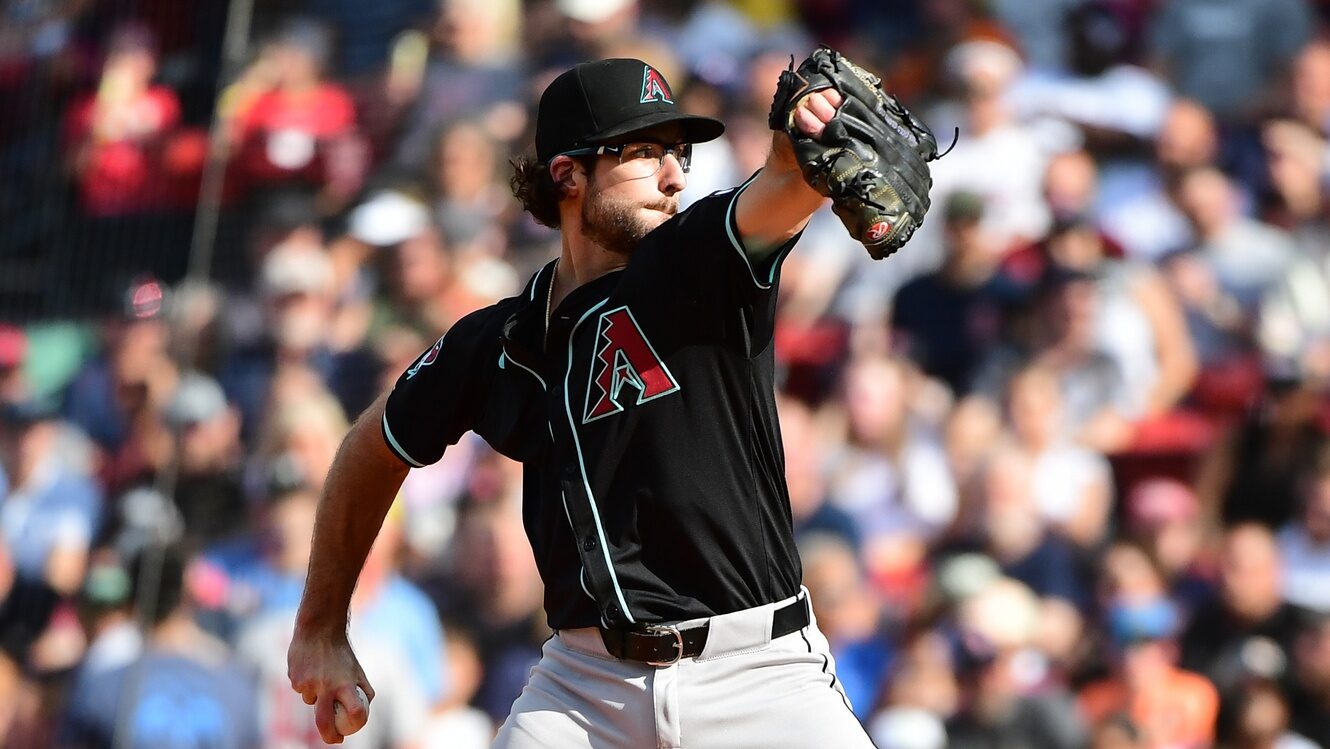 Diamondbacks pitcher Zac Gallen faces the Boston Red Sox at Fenway Park.