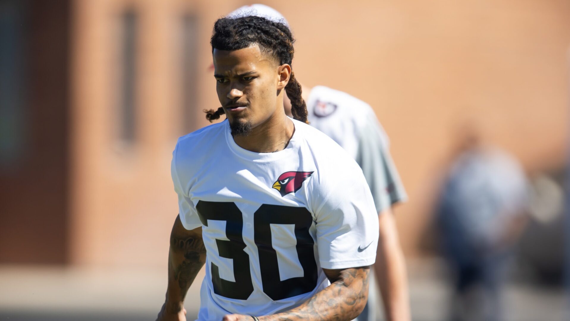 Cardinals receiver Xavier Weaver during OTAs.