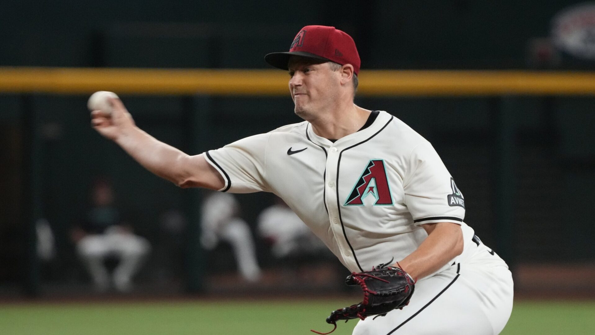 Diamondbacks reliever Paul Sewald pitches against the Philadelphia Phillies at Chase Field
