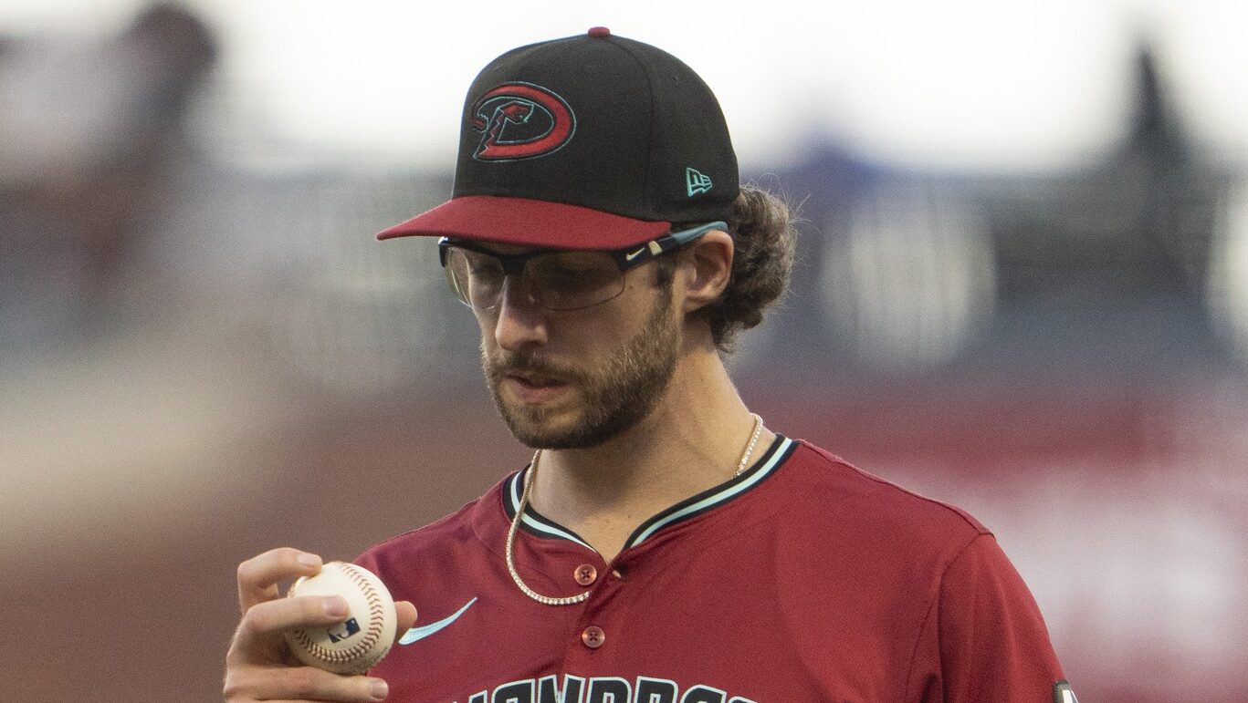 Diamondbacks starting pitcher Zac Gallen takes the mound against the San Francisco Giants at Oracle Park.