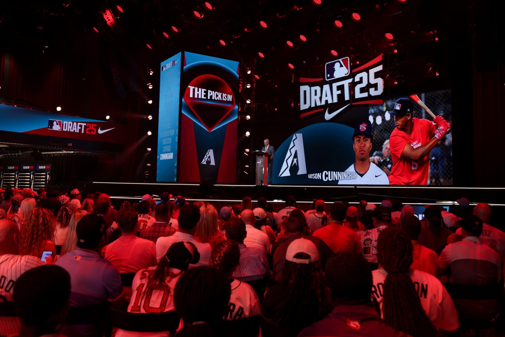 Arizona Diamondbacks D-Backs MLB Draft Kayson Cunningham Patrick Forbes Brian Curley