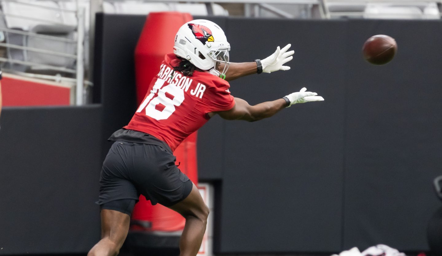 Arizona Cardinals NFL Training Camp Marvin Harrison Jr. Kyler Murray