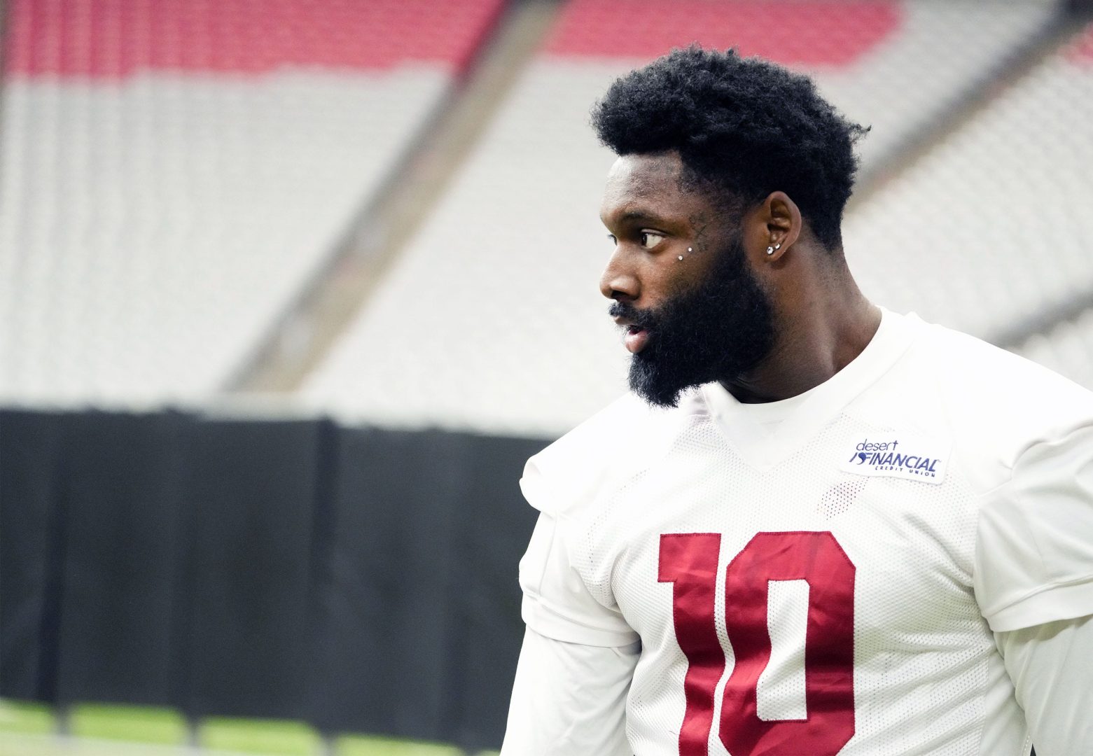 Arizona Cardinals outside linebacker Josh Sweat (10) during training camp at State Farm Stadium in Glendale on July 24, 2025. Syndication: Arizona Republic