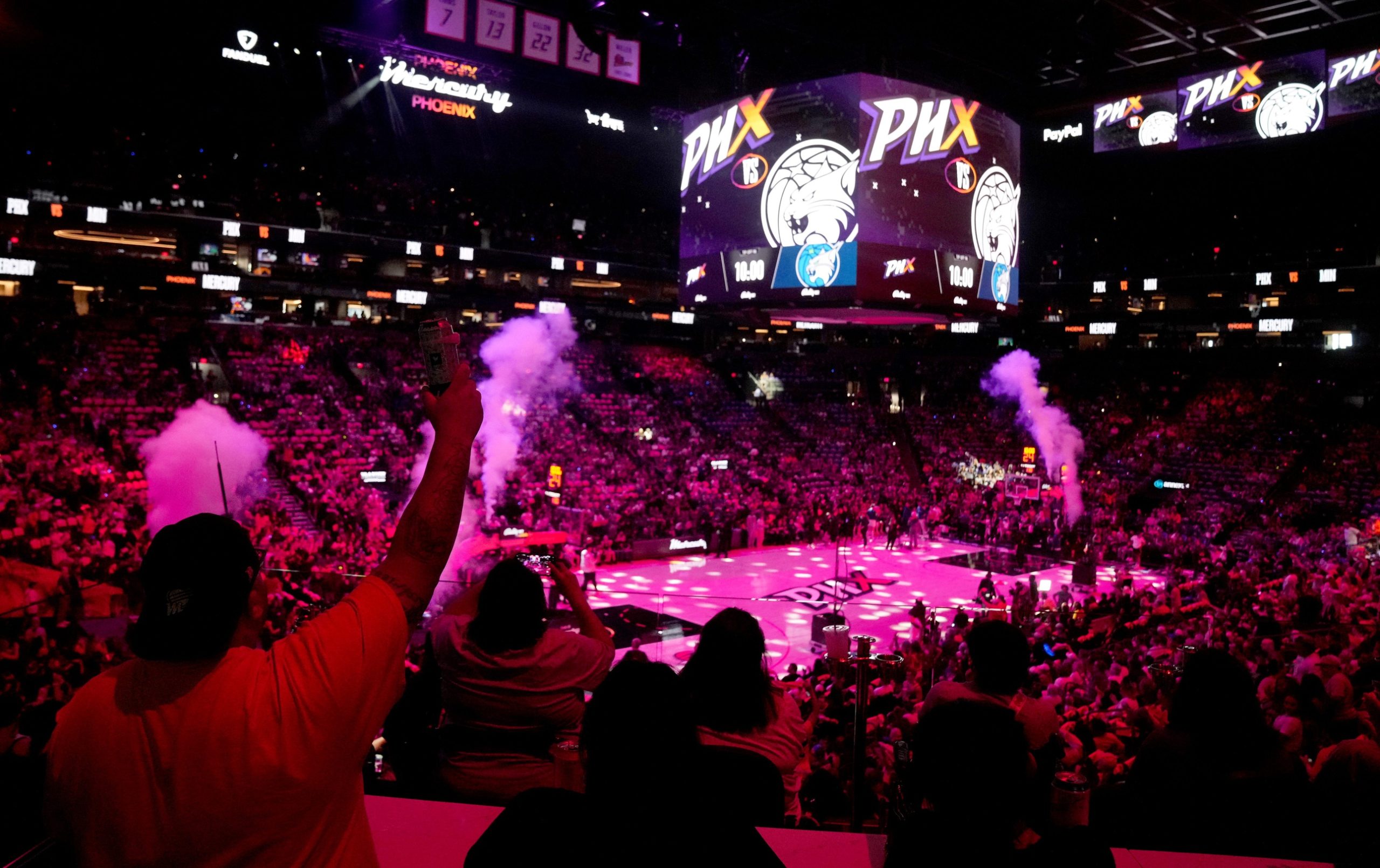 Phoenix Mercury Drone Show Camelback Mountain