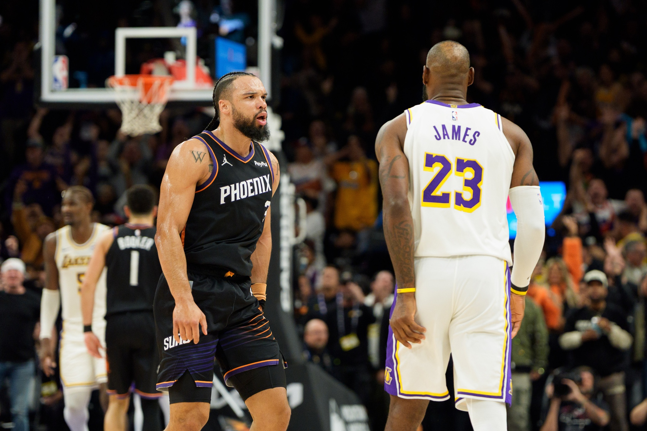 Dillon Brooks LeBron James Phoenix Suns Los Angeles Lakers NBA