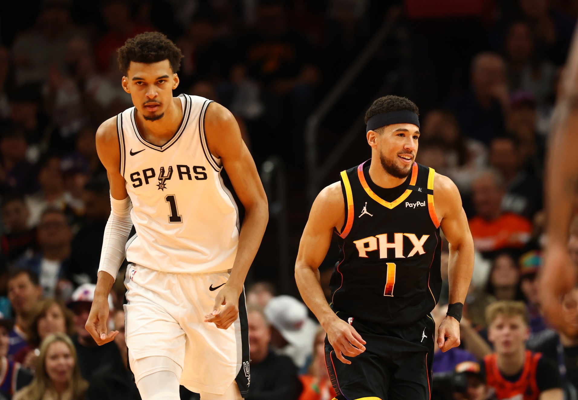 Phoenix Suns Devin Booker Victor Wembanyama NBA 2k27 all time starting NBA five