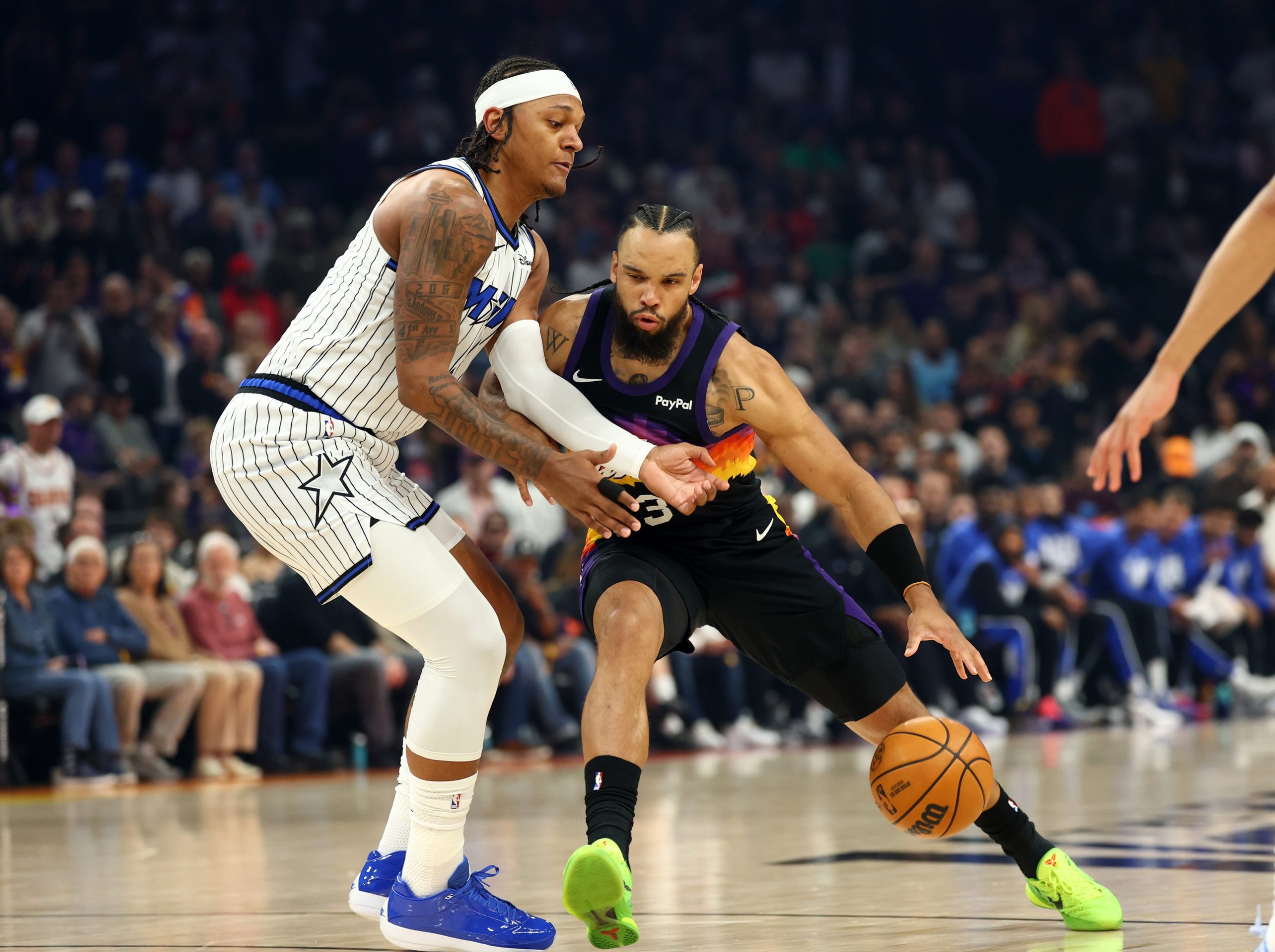 Dillon Brooks Dillon Brooks injured Jalen Green Phoenix Suns Orlando Magic NBA Dillon Brooks injury Dillon Brooks hand