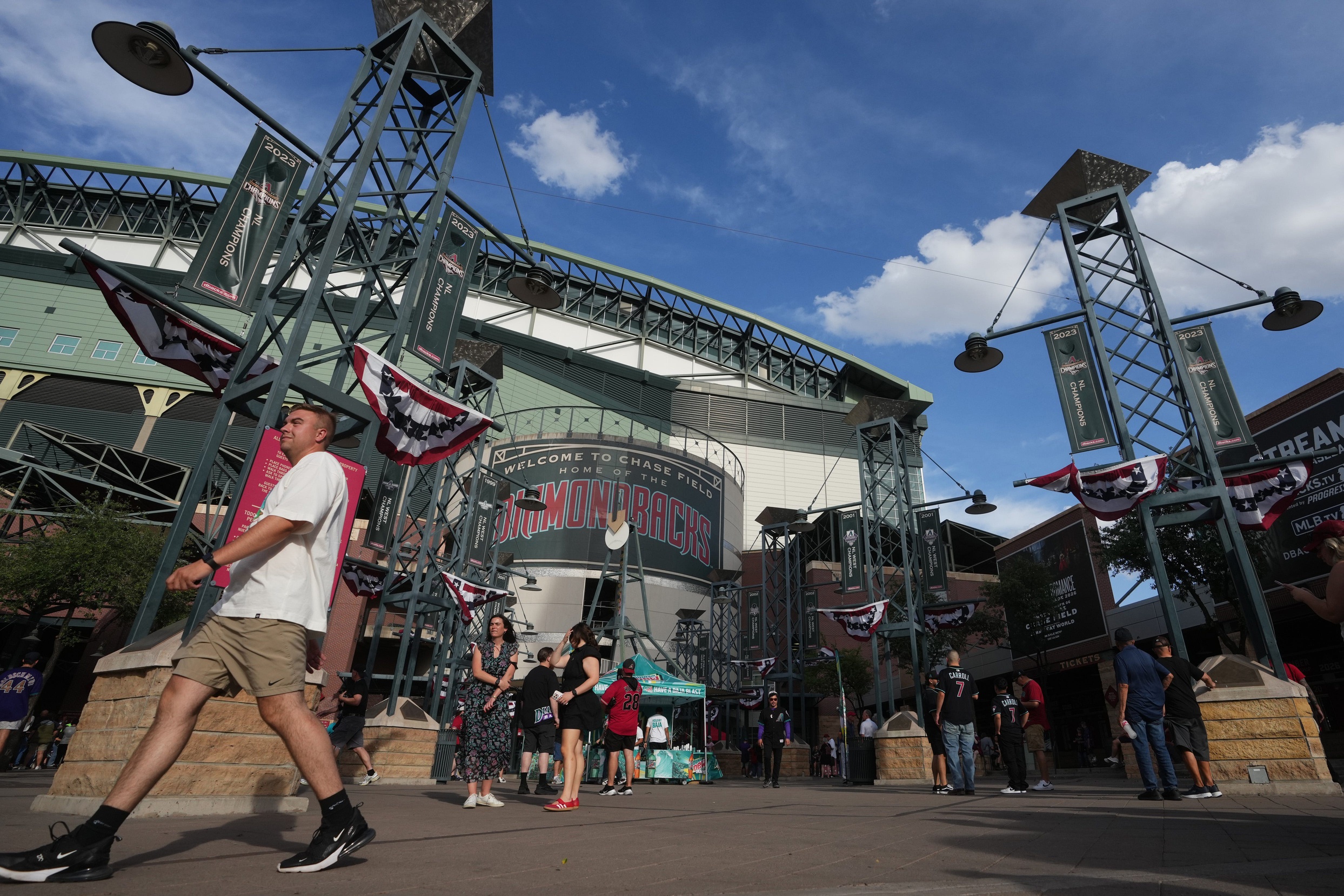 Chase Field roof leak rain leak arizona diamondbacks hvac