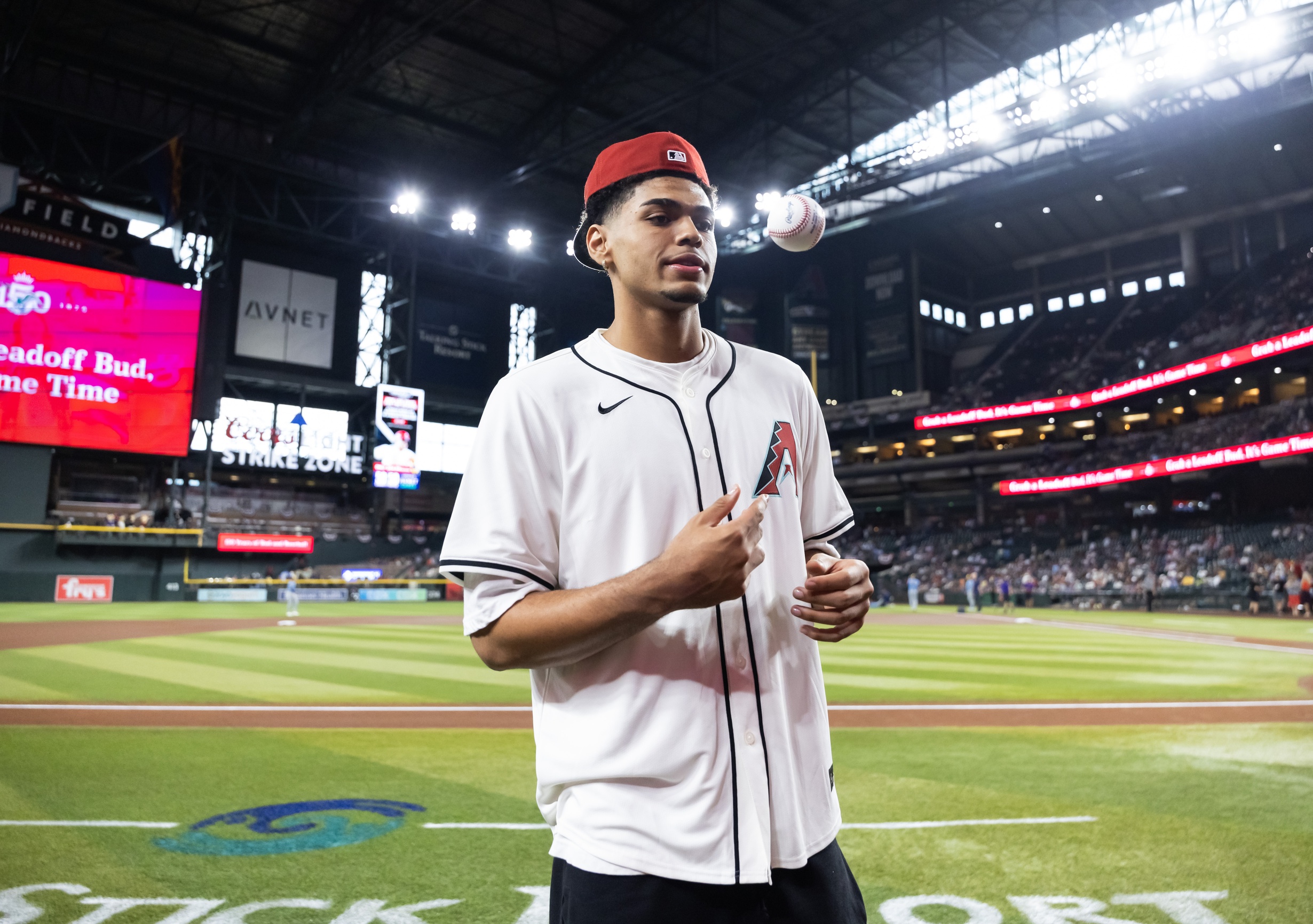 Koa Peat first pitch Arizona Diamondbacks Phoenix Suns