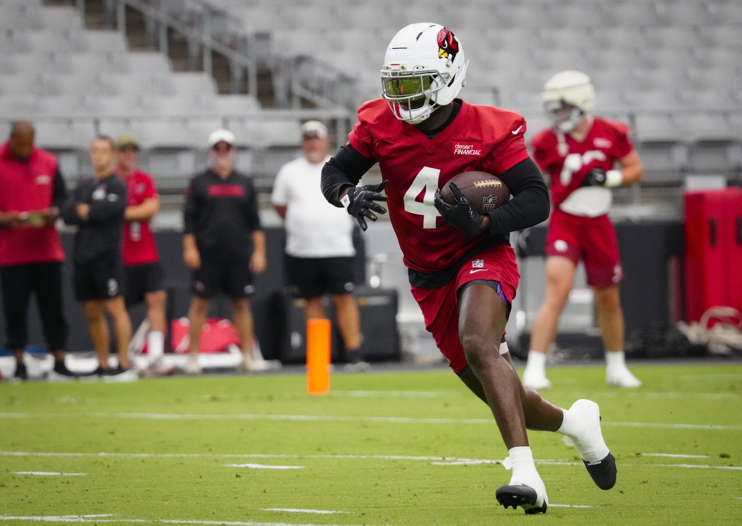JEremiyah Love Arizona Cardinals depth chart tyler allgeier