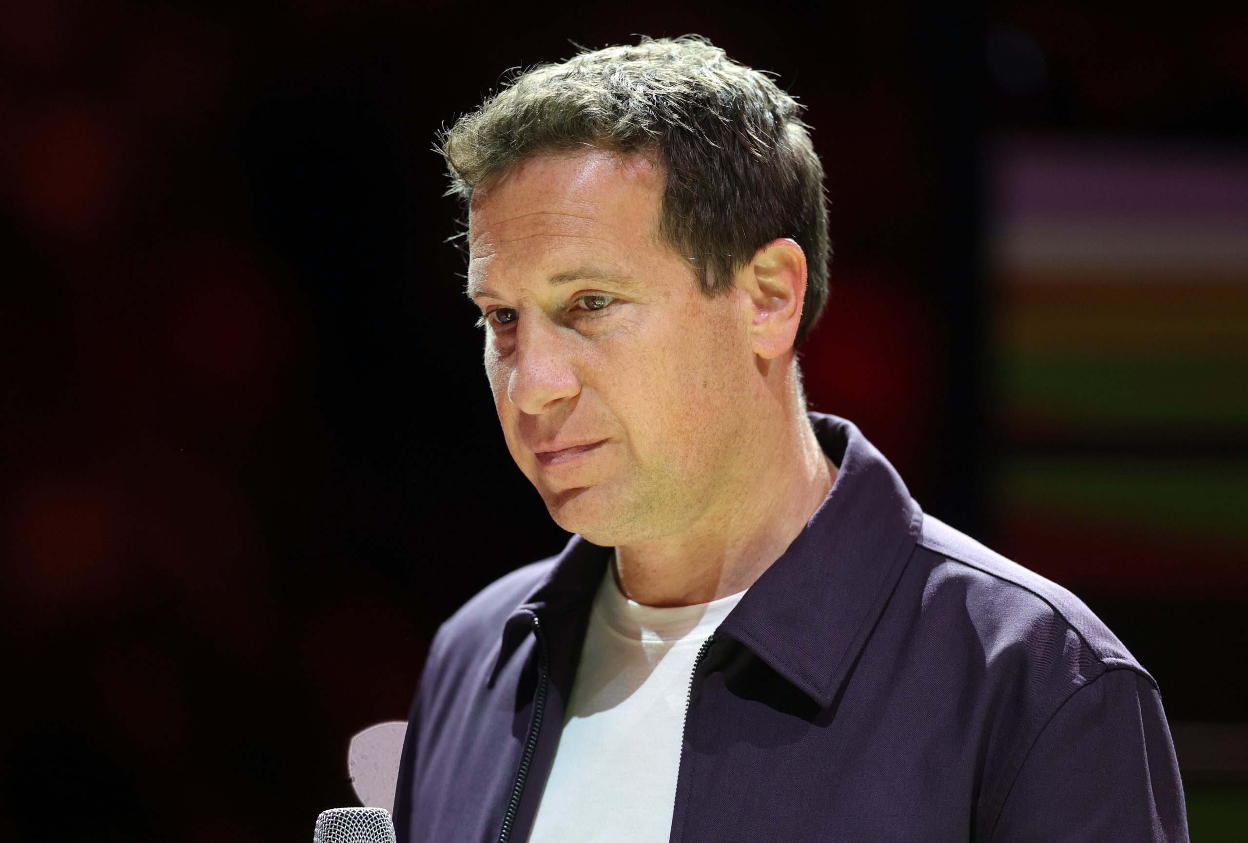 Aug 16, 2026; Phoenix, Arizona, USA; Phoenix Mercury owner Mat Ishbia in attendance of the game against the Portland Fire at Mortgage Matchup Center. Mandatory Credit: Mark J. Rebilas-Imagn Images