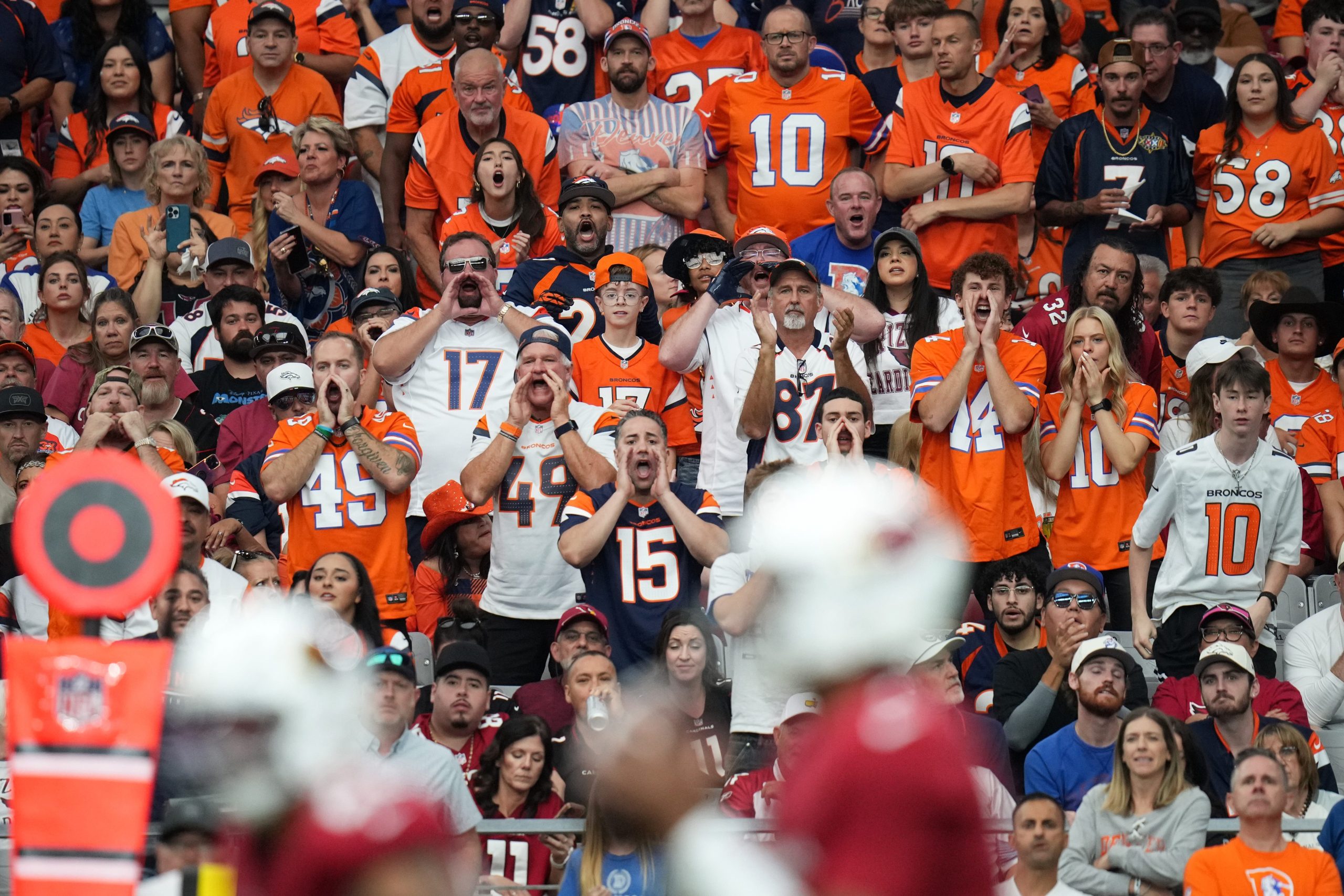 Arizona Cardinals Denver Broncos Cardinals fans Broncos fans Larry Fitzgerald
